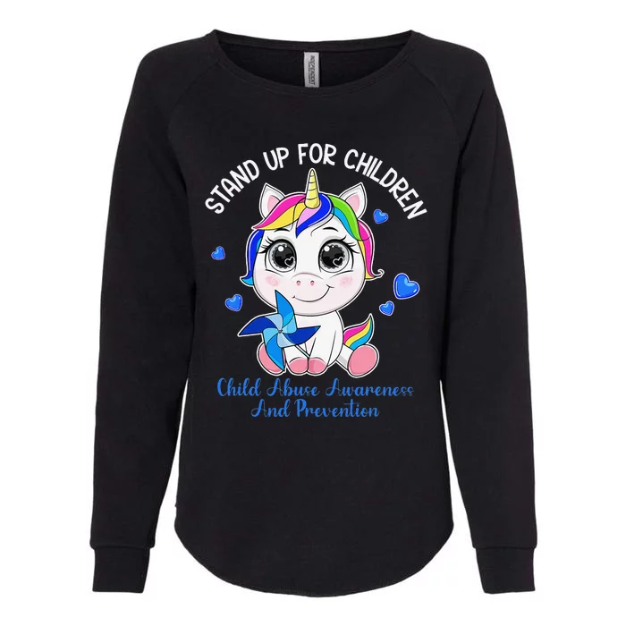 In April Blue Gnome Child Abuse Prevention Awareness Womens California Wash Sweatshirt