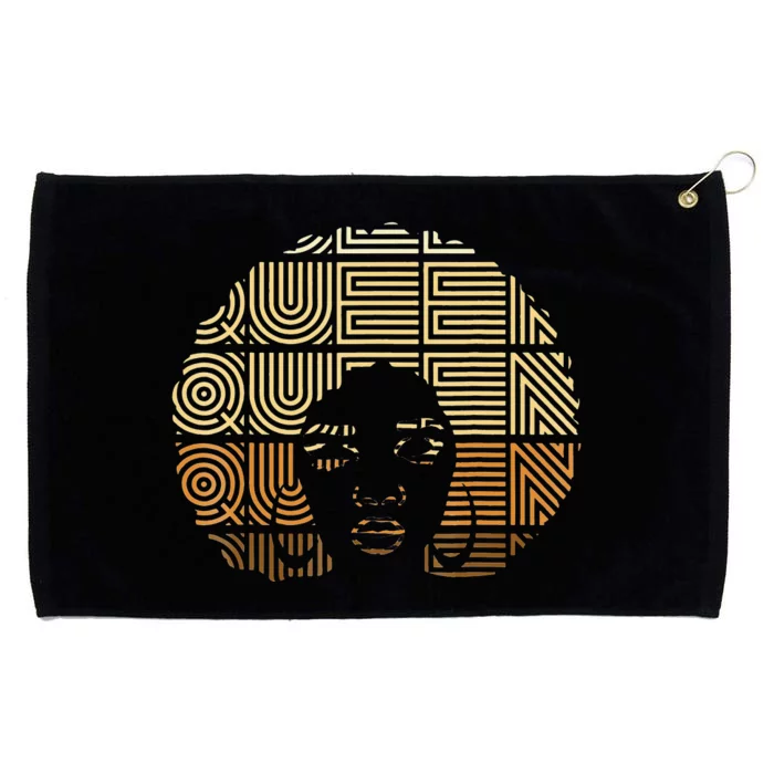 I Am Black History Month African American Queen Grommeted Golf Towel