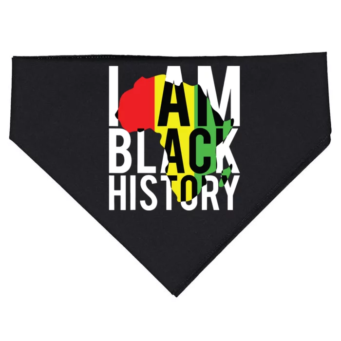 I Am Black History Black History Month Pride Gift USA-Made Doggie Bandana