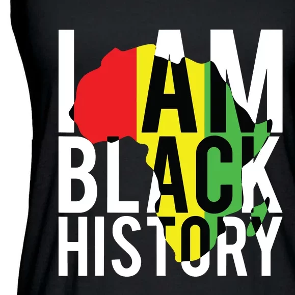 I Am Black History Black History Month Pride Gift Ladies Essential Flowy Tank