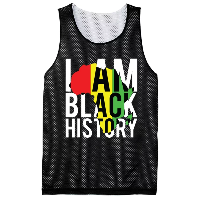 I Am Black History Black History Month Pride Gift Mesh Reversible Basketball Jersey Tank