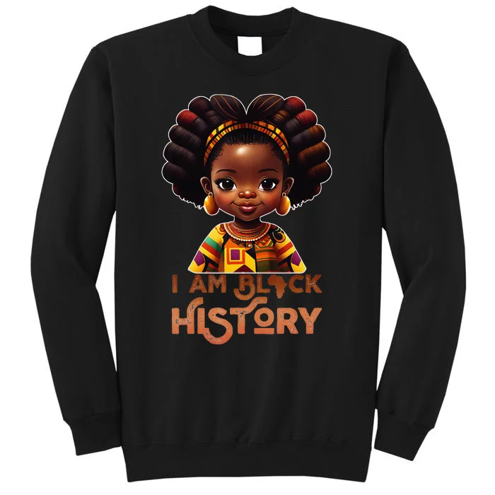 I Am Black History Month African American Melanin Queen Tall Sweatshirt