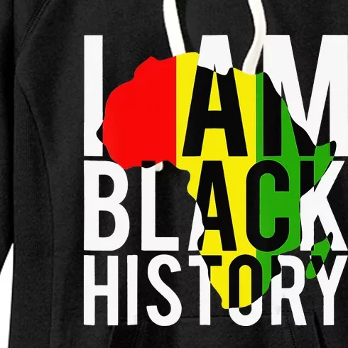 I Am Black History Month African American Pride Celebration Women's Fleece Hoodie