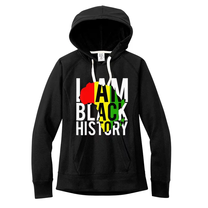 I Am Black History Month African American Pride Celebration Women's Fleece Hoodie