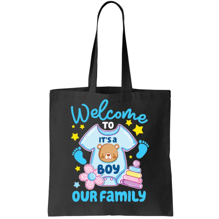 It's A Baby Shower Welcome To Our Family Tote Bag