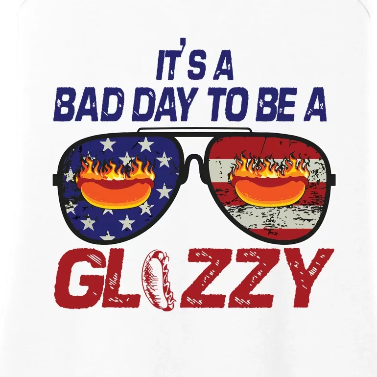 Its A Bad Day To Be A Glizzy Funny Hotdog Ladies Essential Tank