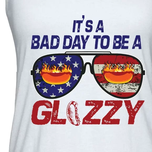 Its A Bad Day To Be A Glizzy Funny Hotdog Ladies Essential Flowy Tank