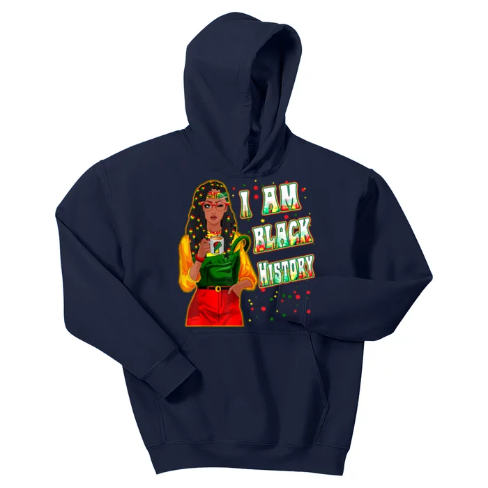 I Am Black History Black History Month Kids Hoodie