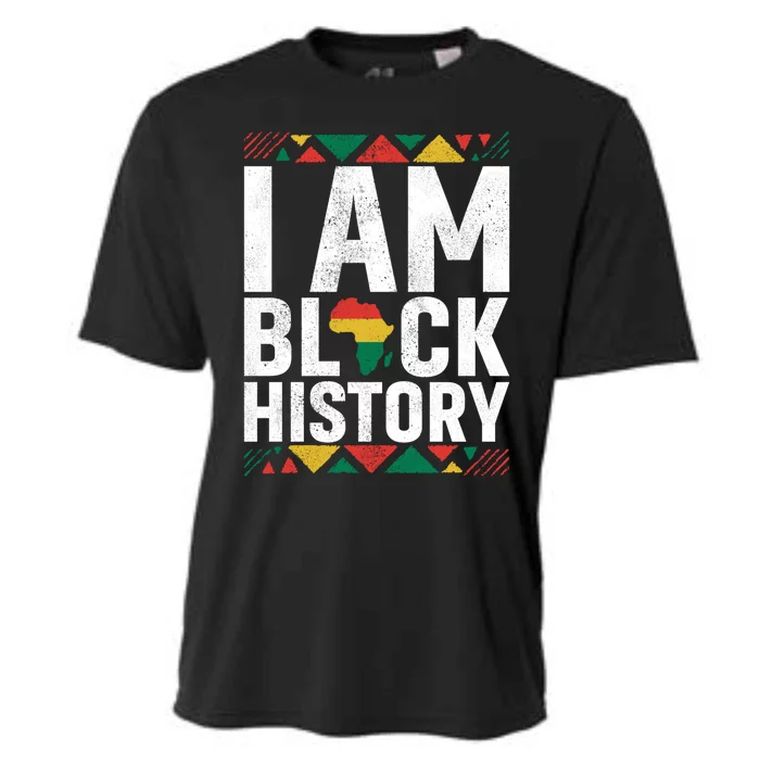 I Am Black History Black History Month Africa Map Pride Gift Cooling Performance Crew T-Shirt