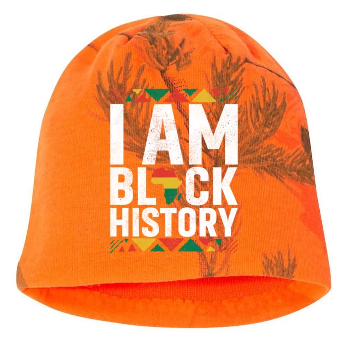 I Am Black History Black History Month Africa Map Pride Gift Kati - Camo Knit Beanie