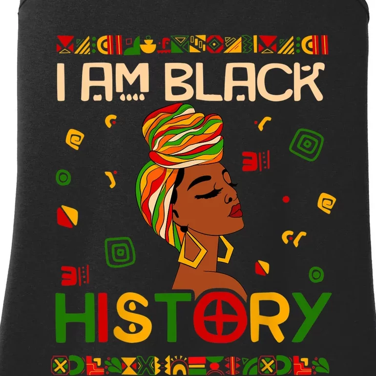 I Am Black History Month African American Ladies Essential Tank