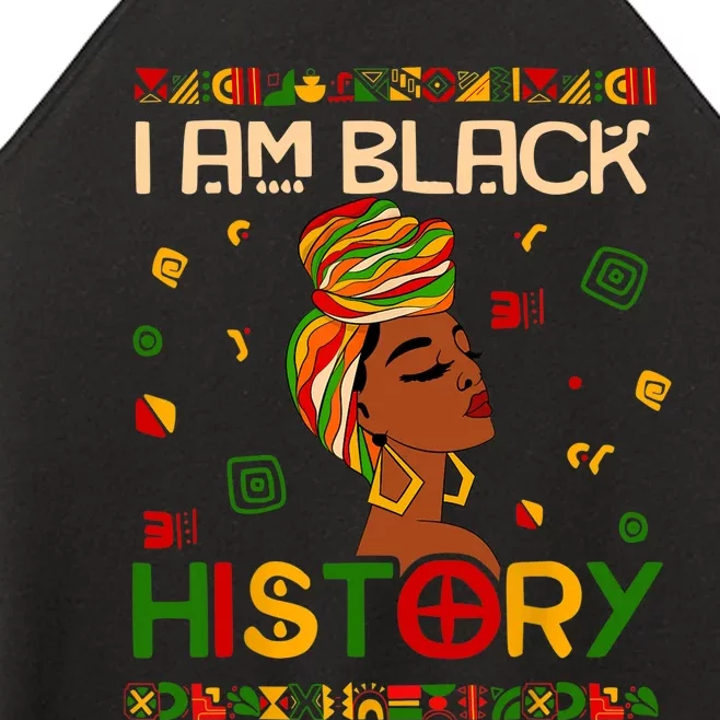 I Am Black History Month African American Women’s Perfect Tri Rocker Tank