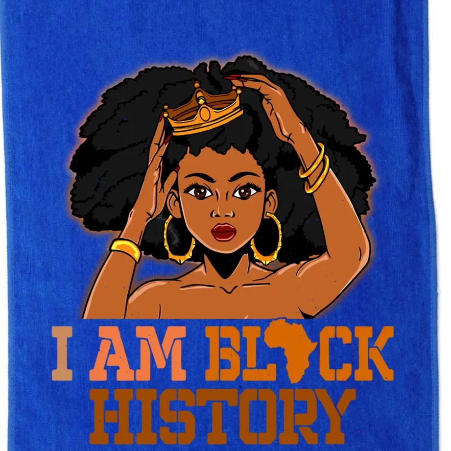 I Am Black History Black History Month Blm Juneteenth Gift Platinum Collection Golf Towel