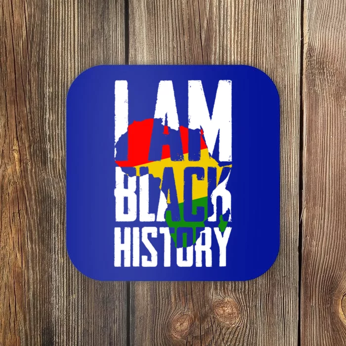 I Am Black History Black History Month Funny Gift Coaster