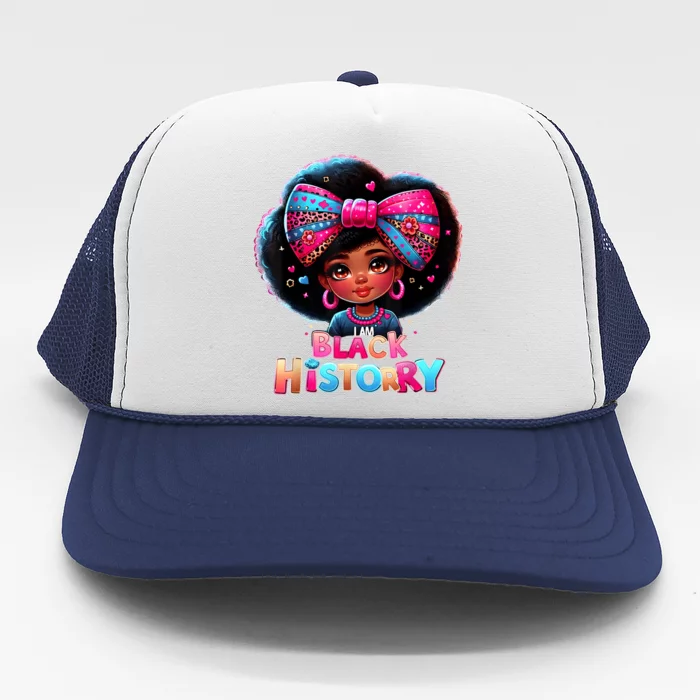 I Am Black History Month Black Melanin Trucker Hat