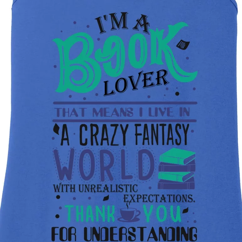 Im A Book Lover Funny Bookworm Gift Ladies Essential Tank