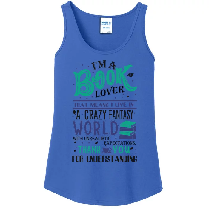 Im A Book Lover Funny Bookworm Gift Ladies Essential Tank