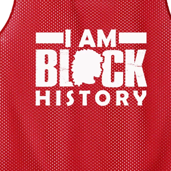 I Am Black History Black History Month Mesh Reversible Basketball Jersey Tank