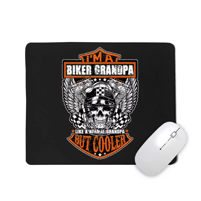 Im A Biker Grandpa Like A Normal Grandpa But Cooler Gifts Mousepad