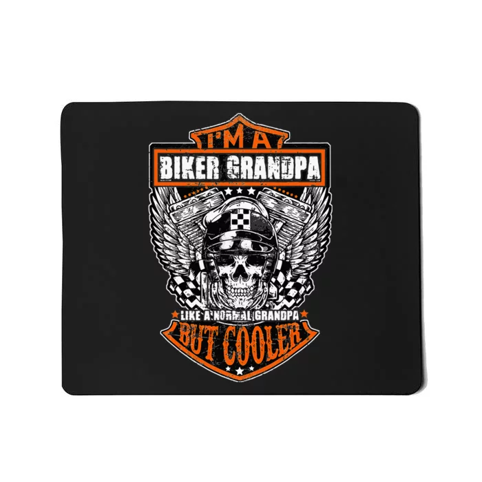 Im A Biker Grandpa Like A Normal Grandpa But Cooler Gifts Mousepad