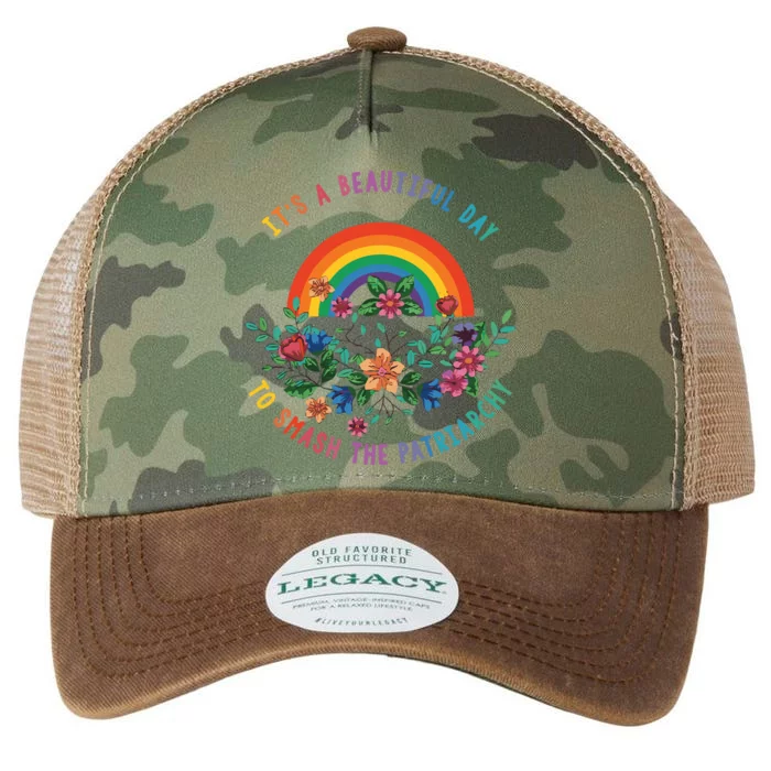 Its A Beautiful Day To Smash The Patriarchy Legacy Tie Dye Trucker Hat