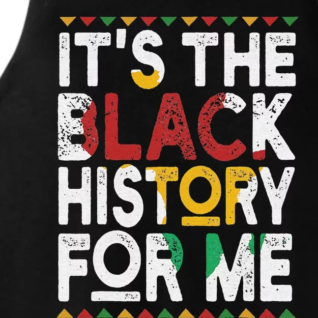 I Am Black History Month African American Pride Celebration Ladies Tri-Blend Wicking Tank