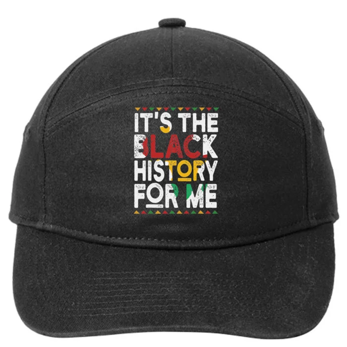 I Am Black History Month African American Pride Celebration 7-Panel Snapback Hat