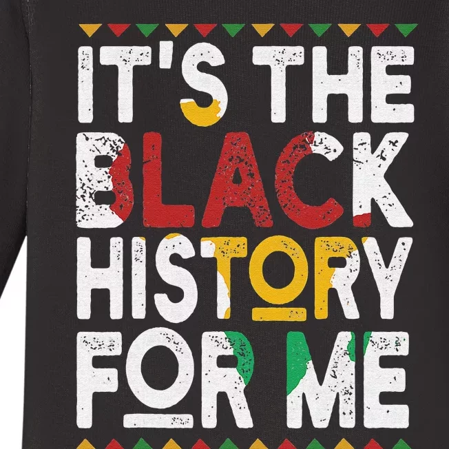 I Am Black History Month African American Pride Celebration Baby Long Sleeve Bodysuit