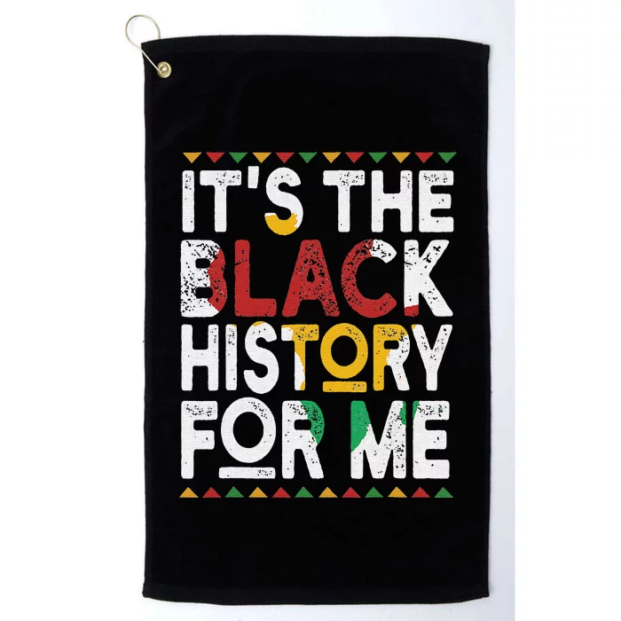 I Am Black History Month African American Pride Celebration Platinum Collection Golf Towel