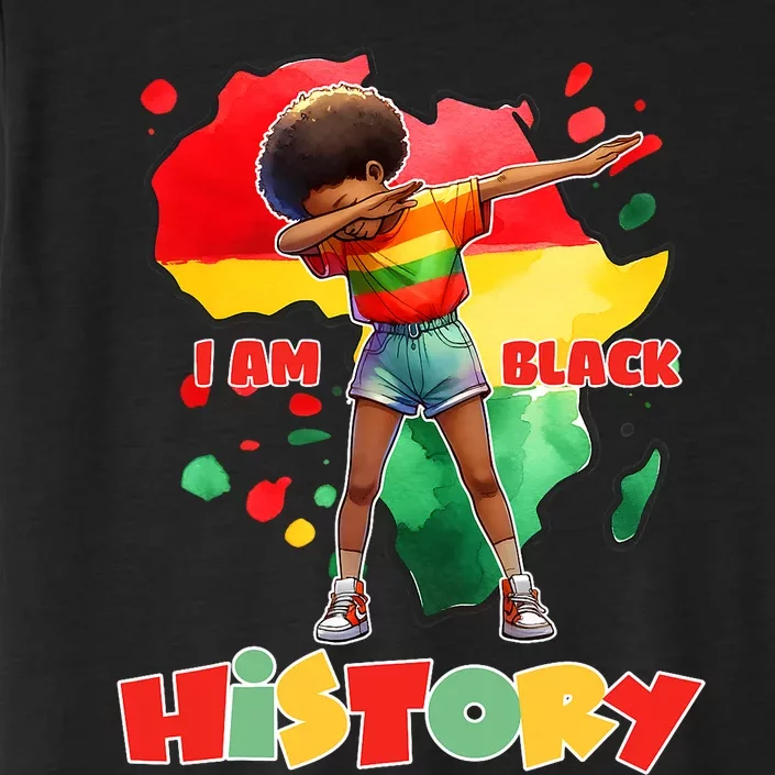 I Am Black History Black History Month Dabbing ChromaSoft Performance T-Shirt