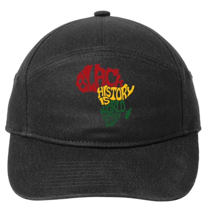 I AM BLACK HISTORY African American Pride History Gift 7-Panel Snapback Hat