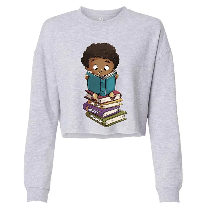 I Am Black History African American Black Pride Gift Cropped Pullover Crew