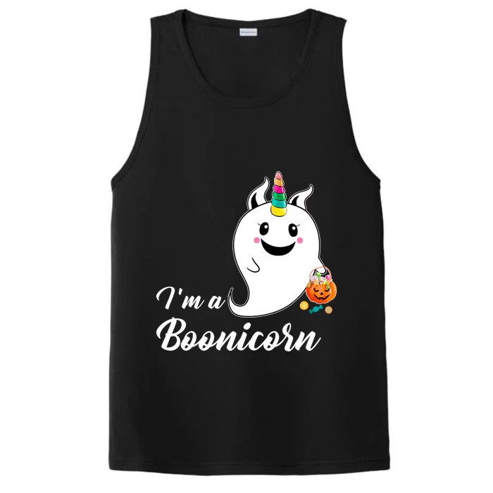 Im A Boonicorn Ghost Unicorn Pumkin Funny Halloween Funny Gift Performance Tank