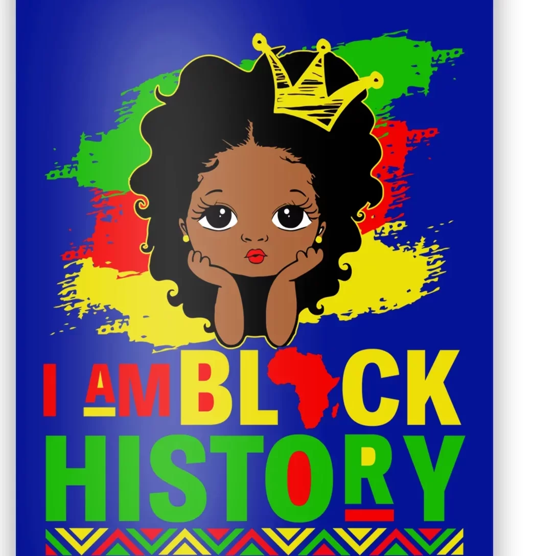 I Am Black History Cute Afro Juneteenth Black History Cute Gift Poster