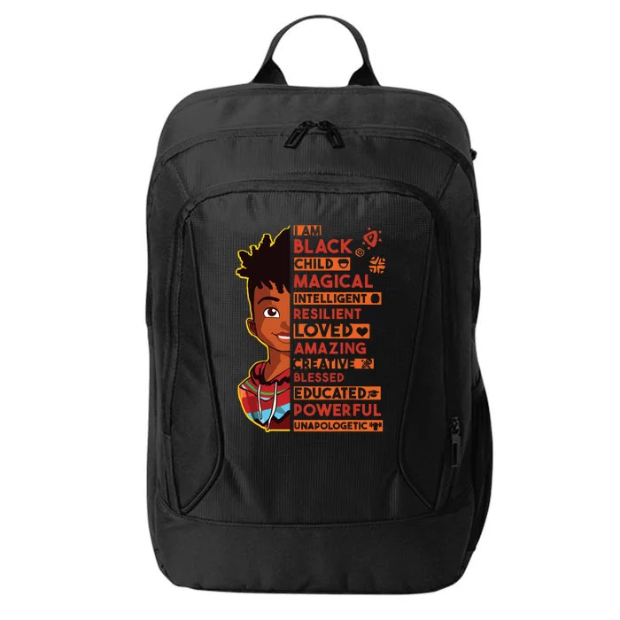 I Am Black History Month Boy African American City Backpack