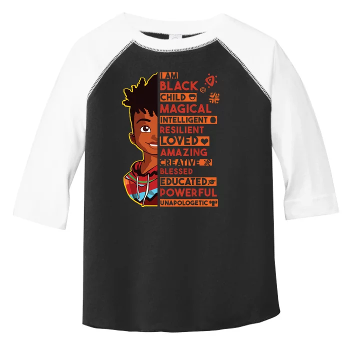 I Am Black History Month Boy African American Toddler Fine Jersey T-Shirt