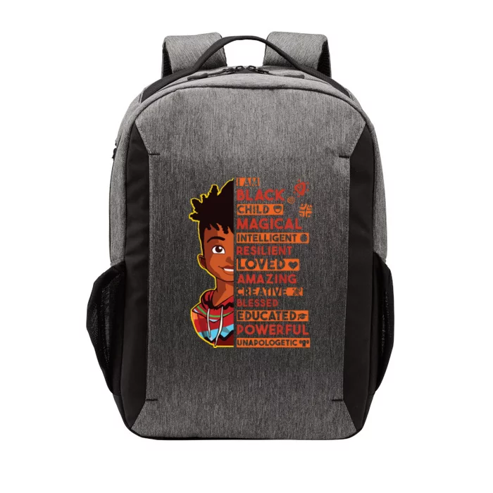 I Am Black History Month Boy African American Vector Backpack