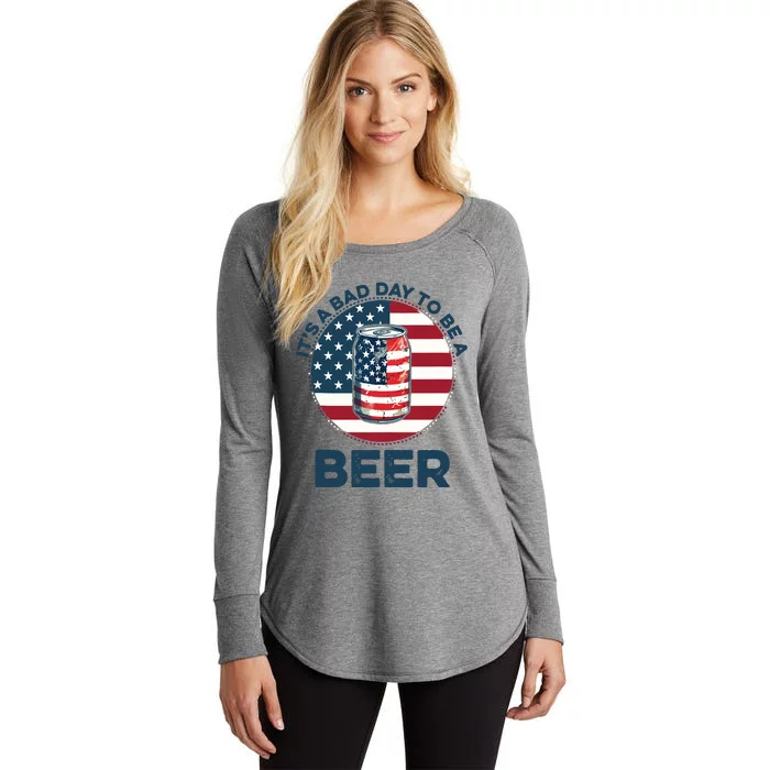 Its A Bad Day To Be Beer Vintage Women's Perfect Tri Tunic Long Sleeve Shirt