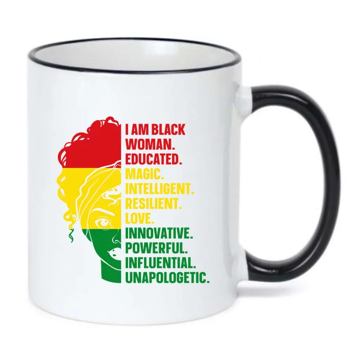 I Am Black And Educated Meaningful Gift Black Color Changing Mug