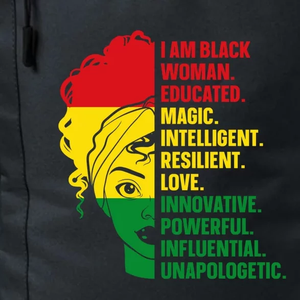 I Am Black And Educated Meaningful Gift Daily Commute Backpack