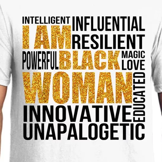 I Am Black Woman Black History Month Educated Black Girl Pajama Set