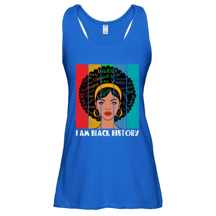 I Am Black History Melanin African American Juneteenth Great Gift Ladies Essential Flowy Tank