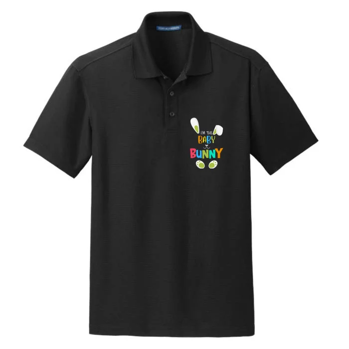 I'm A Baby Bunny Cute Rabbit Ears Family Easter Day Dry Zone Grid Performance Polo