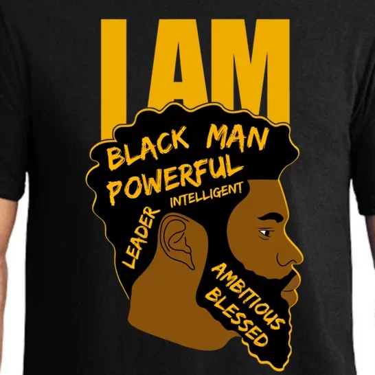 I Am Black King Powerful Leader Black History Month Dad Gift Pajama Set