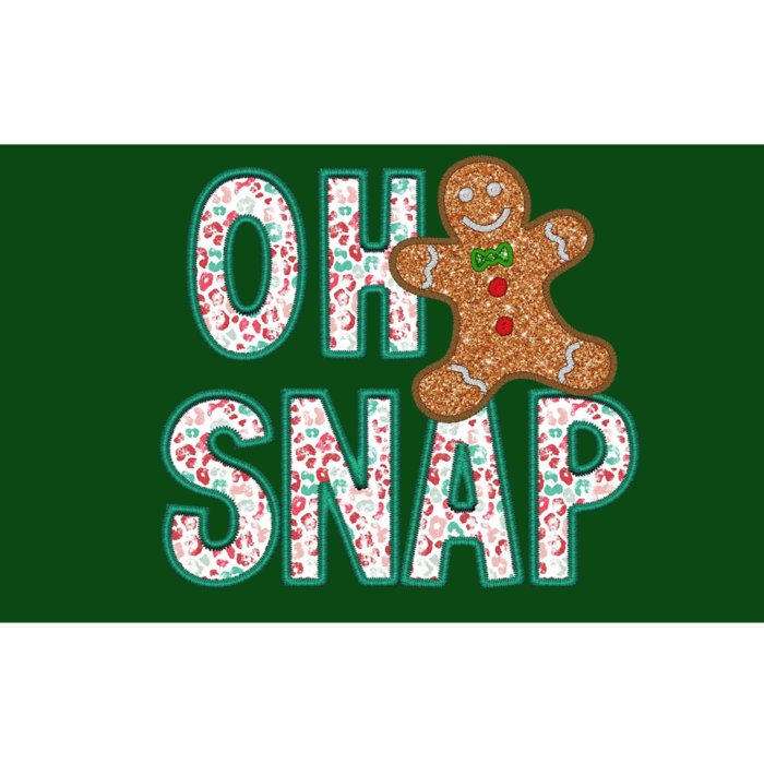 Oh Snap Gingerbread, Funny Christmas,Christmas Gift, Christmas In July Bumper Sticker