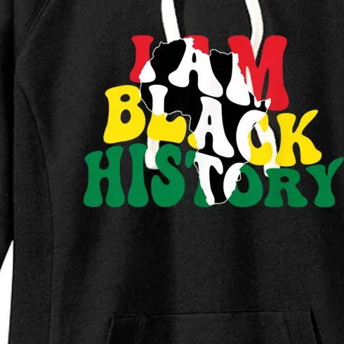 I Am Black History Month African American Women's Fleece Hoodie