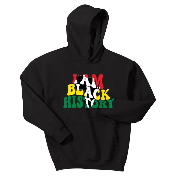 I Am Black History Month African American Kids Hoodie