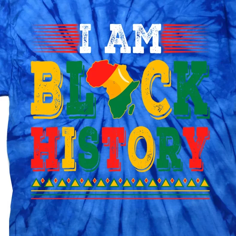 I Am Black History Month Freedom Day Independence Juneteenth Gift Tie-Dye T-Shirt