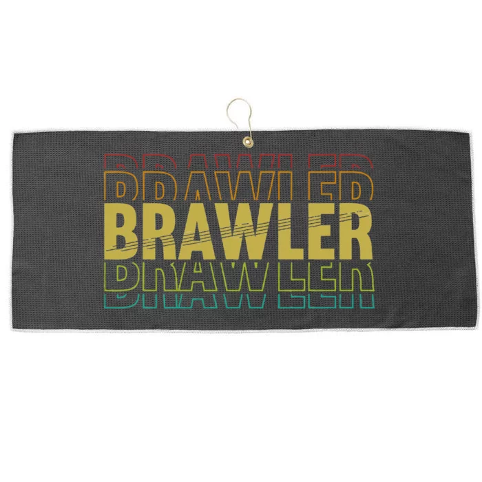 IM A Brawler Showdown Stars Large Microfiber Waffle Golf Towel