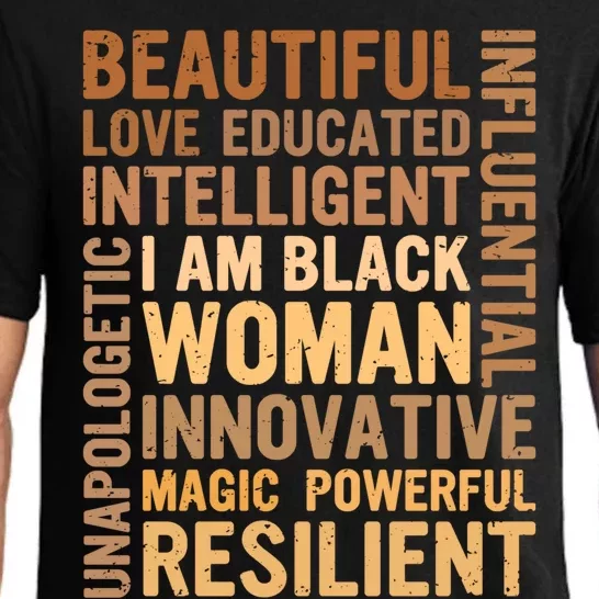 I Am Black Black History Month Juneteenth Black Gift Pajama Set